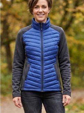 32 Degrees Heat Hybrid Quilted Puffer Jacket Zip Up Activewear Utilitycore S